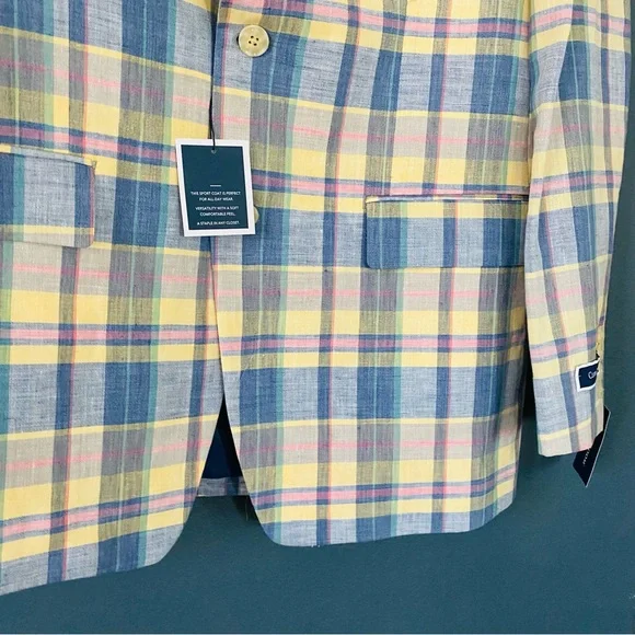 Men’s Club Room preppy blazer suit jacket size 40L new with tags Easter